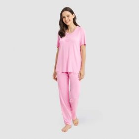 PYJAMAS ROUND NECK 1/2 SLEEVE -بيجاما