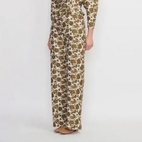 ANISH FLORAL PANT  - بنطلونات