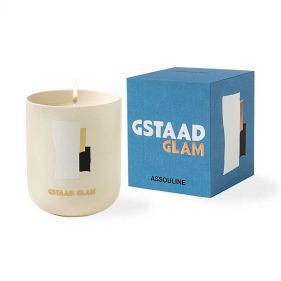 GSTAAD GLAM-TRAVEL FROM HOME SCENTED CANDLE: ASSOULINE - شمعة معطرة