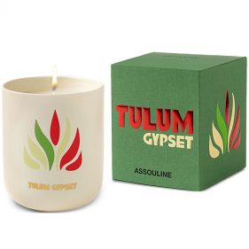 TULUM GYPSET-TRAVEL FROM HOME SCENTED CANDLE: ASSOULINE - شمعة معطرة