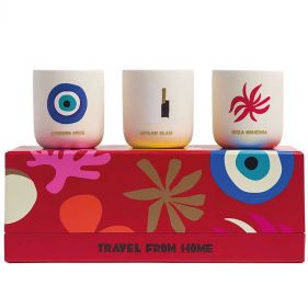 TRAVEL FROM HOME MINI SCENTED CANDLE SET: ASSOULINE - شمعة معطرة