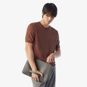 KNIT SHIRT - قميص سادة كم طويل  