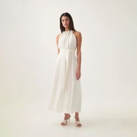 MARIEL TRAPEZE MIDI DRESS - فستان