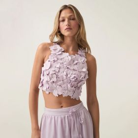 SPLENDOUR FLOWER SHELL TOP - توب