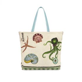 BATH HOUSE SHOPPER TOTE - حقائب يد نسائية 