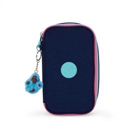 50 PENS MEDIUM PENCASE : KIPLING : RESORT NAVY : OS - ديلسي حقيبة صغيرة محمولة باليد