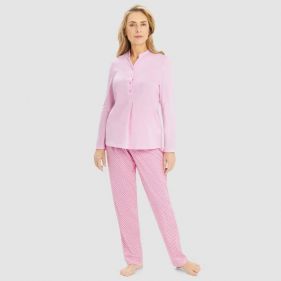 PYJAMAS 1/1 SLEEVE BUTTON PANEL 65CM  - بيجاما