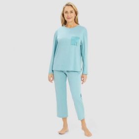 NIGHTDRESS ROUND NECK 1/1 SLEEVE 60CM  - فستان