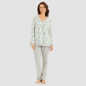 PYJAMAS V-NECK 1/1 SLEEVE 65CM -بيجاما