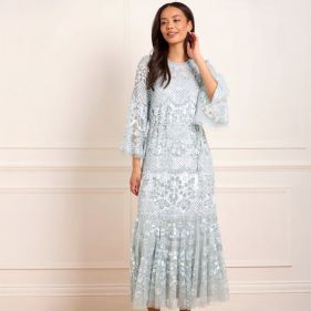 SNOWDROP ANKLE GOWN  - فستان