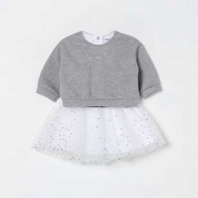 BABY GIRL PULLOVER+SKIRT  - طقم أطفال 