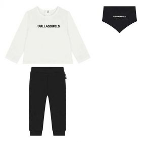 BABY BOY LONG SLEEVE T-SHIRT+LEGGINGS  - طقم أطفال 