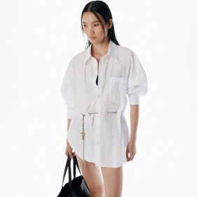 BUTTON UP SHIRT W  WAIST CHAIN  - قمصان