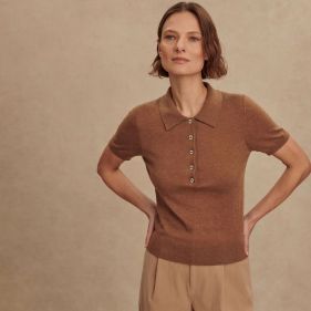 TONI FINE KNIT POLO - ملابس تريكو