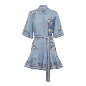 VILLA ROMANTICA MINI DRESS  - فستان