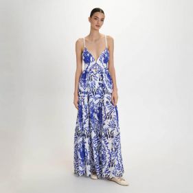 BRODERIE MAXI DRESS  - فستان