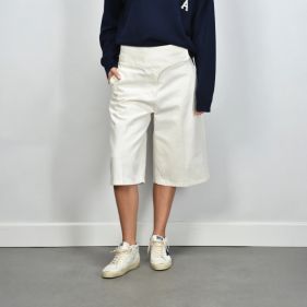 SHORT WRAPPED BELTED - سروال قصير