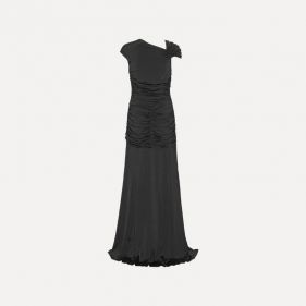MAXI ASYMMETRIC DRESS  - فستان