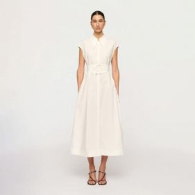 CALLISTA BELTED DRESS  - فستان