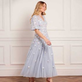 DANDELION DITSY ANKLE GOWN  - فستان