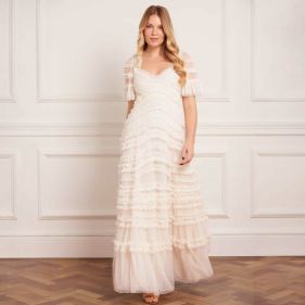AMARA RUFFLE GOWN  - فستان