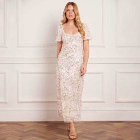 DREAM GARLAND  ANKLE GOWN  - فستان