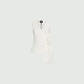 TOP-WOVEN WAISTCOAT - معطف