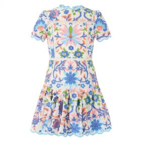 GIRL SARAH EMBROIDERED DRESS  - فستان