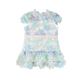 GIRL ADDISON EMBROIDERED DRESS  - فستان
