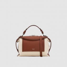 MICA S BOWLER CANVAS BROGUING  - حقائب يد نسائية 