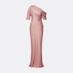 MARISA ASY  SATIN MAXI DRESS  - فستان