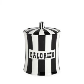 VICE CANISTER CALORIES BLACK AND WHITE 6.75H: JONATHAN ADLER - جرات