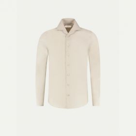 COTTON SILK MERINO SHIRT  - قميص سادة كم طويل  