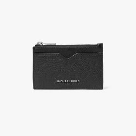 NOTCHED ZIP CC WALLET  - محفظة
