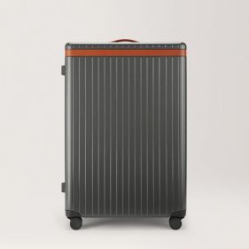 THE LARGE CHECK IN : CARL FRIEDRIK : GREY COGNAC : OS - أمتعة