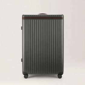 THE LARGE CHECK IN : CARL FRIEDRIK : GREY CHOCOLATE : OS - أمتعة