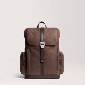 TRAVERSE NUBUCK BACKPACK : CARL FRIEDRIK : CHOCOLATE : OS - شنطة ظهر