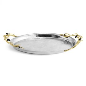 OLIVE BRANCH SERVING TRAY: MICHAEL ARAM - صينية