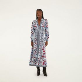 MARCELLE SOFT BLUE MAXI DRESS  - فستان