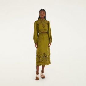 RICHELIEU BLOUSE AND SKIRT SET  - مجموعة من الملابس
