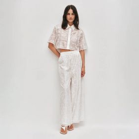 AJE MERRITT EMBROIDERED SHIRT AND PANT SET  - مجموعة من الملابس