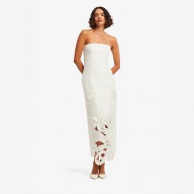 RAYNA APPLIQUE BUSTIER MAXI DRESS  - فستان