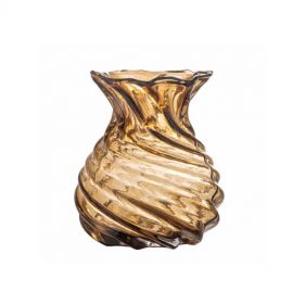 RYLO VASE BROWN GLASS: BLOOMINGVILLE - مزهرية