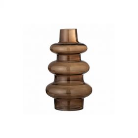 RAUKE VASE BROWN GLASS: BLOOMINGVILLE - مزهرية