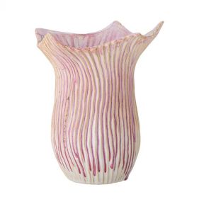 FLORAL VASE ROSE STONEWARE: BLOOMINGVILLE - مزهرية
