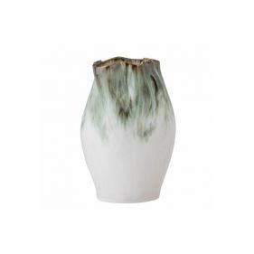 NISHA VASE GREEN STONEWARE: BLOOMINGVILLE - مزهرية