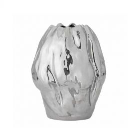 BOBBY VASE SILVER STONEWARE: BLOOMINGVILLE - مزهرية