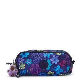 GITROY POUCH : KIPLING : DARK FLOWER STAMP : OS -ديلسي حقيبة صغيرة محمولة باليد