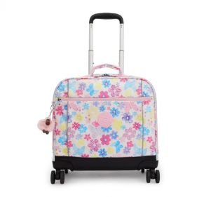 NEW STORIA WHEELED LUGGAGE : KIPLING : FLOWER STAMP : OS -حقائب مزودة بعجلات
