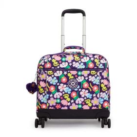 NEW STORIA WHEELED LUGGAGE : KIPLING : FAIRY FLOWER : OS -حقائب مزودة بعجلات